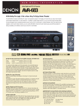 Denon AVR-683 User manual