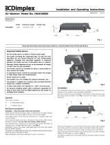 Dimplex HAW1000N User manual