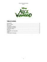 Disney Interactive Studios Alice in Wonderland for Wii User manual