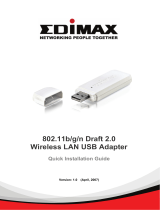 Edimax Wireless LAN USB Adapter User manual