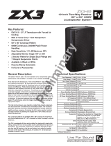 Electro-Voice ZX3-60 User manual