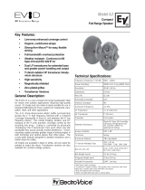 Electro-Voice Compact Full-Range Speaker EVID 4.2 User manual