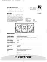 Electro-Voice FRi-2082 User manual