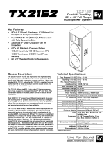Electro-Voice TX2152 User manual