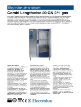 Electrolux COMBI LENGTHWISE 20 GN 2/1 -GAS User manual