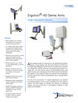 Ergotron Height Adjustable Systems HD Series Arms User manual
