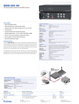 Extron electronic HD-SDI to Analog Component and RGB Converter HDSDI-ACR 100 User manual