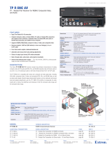 Extron electronic RGBHV Composite/Audio Receiver TP R BNC AV User manual