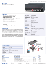 Extron electronic Video and Sync Converter/Stabilizer SC 210 User manual