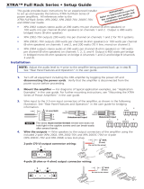 Extron electronics XTRA FULL RACK XPA 2002 User manual