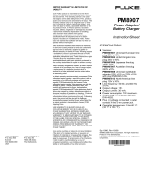 Fluke PM8907 Line Voltage Adapter/Battery Charger User manual