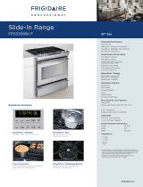 Frigidaire FPGS3085K F User manual