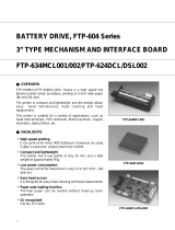 Fujitsu FTP-634MCL001 User manual
