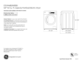 GE Profile DCVH480EK User manual