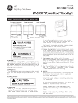GE PF-1000 Installation guide