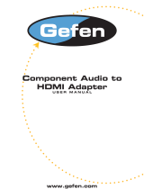 Gefen Component Audio to HDMI Adapter User manual