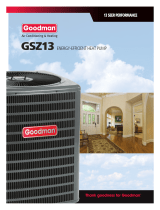 Goodman Mfg GSZ13 User manual