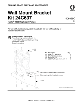 Graco 406829C, Husky 1050 Wall Mount Bracket Kit 24C637 Owner's manual