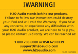 H2O Audio L1-1A1 User manual