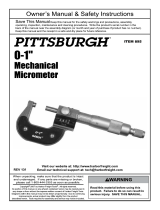 Harbor Freight Tools 0_1 in. Mechanical Micrometer User manual