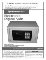 Harbor Freight Tools 0.37 Cubic Ft. Electronic Digital Safe User manual