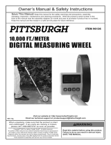 Harbor Freight Tools 10,000 Ft./Meter Digital Measuring Wheel User manual