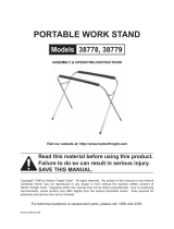 Harbor Freight Tools 200 Lb. Capacity Portable Work Stand User manual