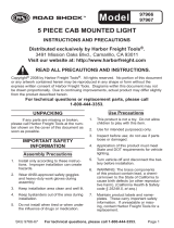 Harbor Freight Tools 5 Pc Amber Teardrop Cab Light Kit User manual