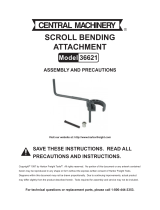 Harbor Freight Tools Scroll Attachment User manual