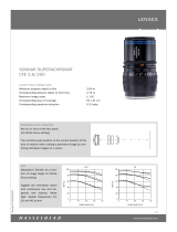 Hasselblad Sonnar Superachromat CFE 5.6/250 User manual