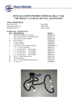 Havis-Shields Chevrolet Van Rear Air Vent Adapter Kit KK-C-VAK User manual