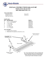 Havis-Shields Van Permanent Rear Step KK-S-ST-RP User manual