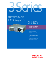 Hitachi CP-S310W User manual