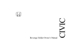 Honda 2005 Civic Beverage Holder User manual