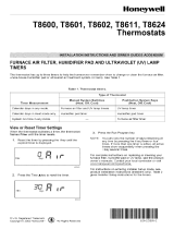 Honeywell T8602 User manual