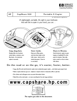 HP CapShare 920 User manual