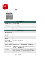 HP LASERJET 3600N User manual