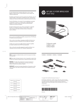 HP USB 2.0 2005pr Port Replicator Quick setup guide