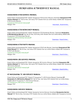 Husqvarna K750 User manual