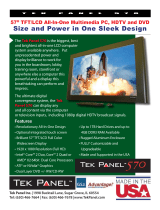 Hy-Tek Manufacturing 57" TFT/LCD Tek Panel 570 User manual