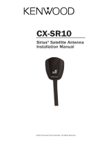 Kenwood SIRIUS CX-SR10 User manual