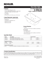 Kohler K-856-H2 User manual