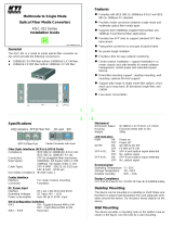 KTI Networks Multimode to Single Mode Optical Fiber Media Converter User manual