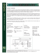 LA Audio Electronic MS424 User manual