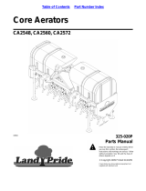 Land Pride CA2572 User manual