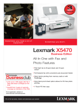 Lexmark X5470 User manual