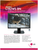 LG L192WS-BN User manual