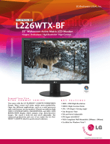 LG L226WTX-BF User manual
