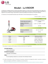 LG LCV800R Environmental Declaration