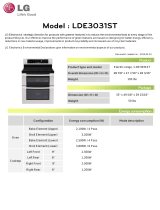LG LDE3031ST Environmental Declaration